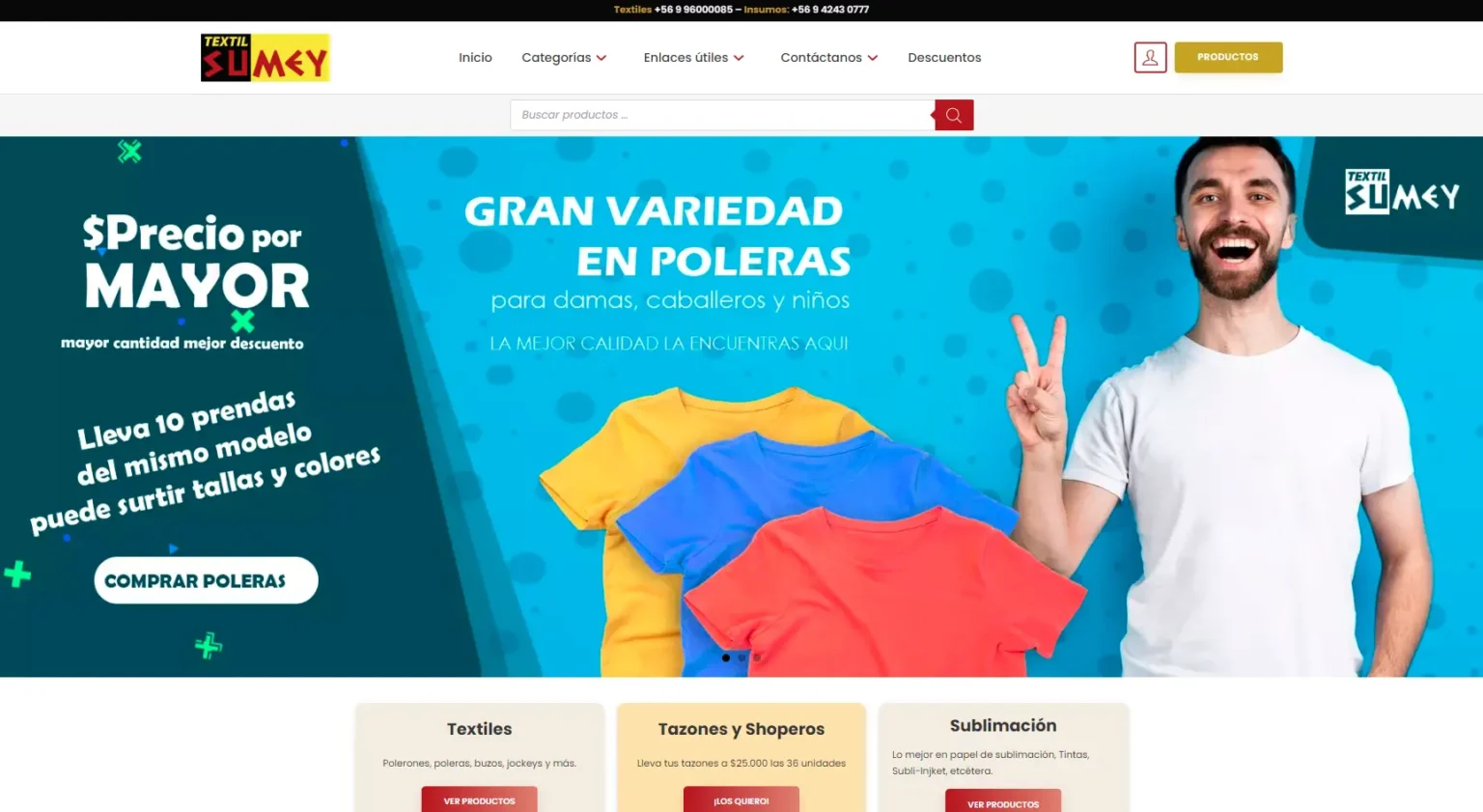 Sumey.cl — Tienda textil gestionada por SuperPyme