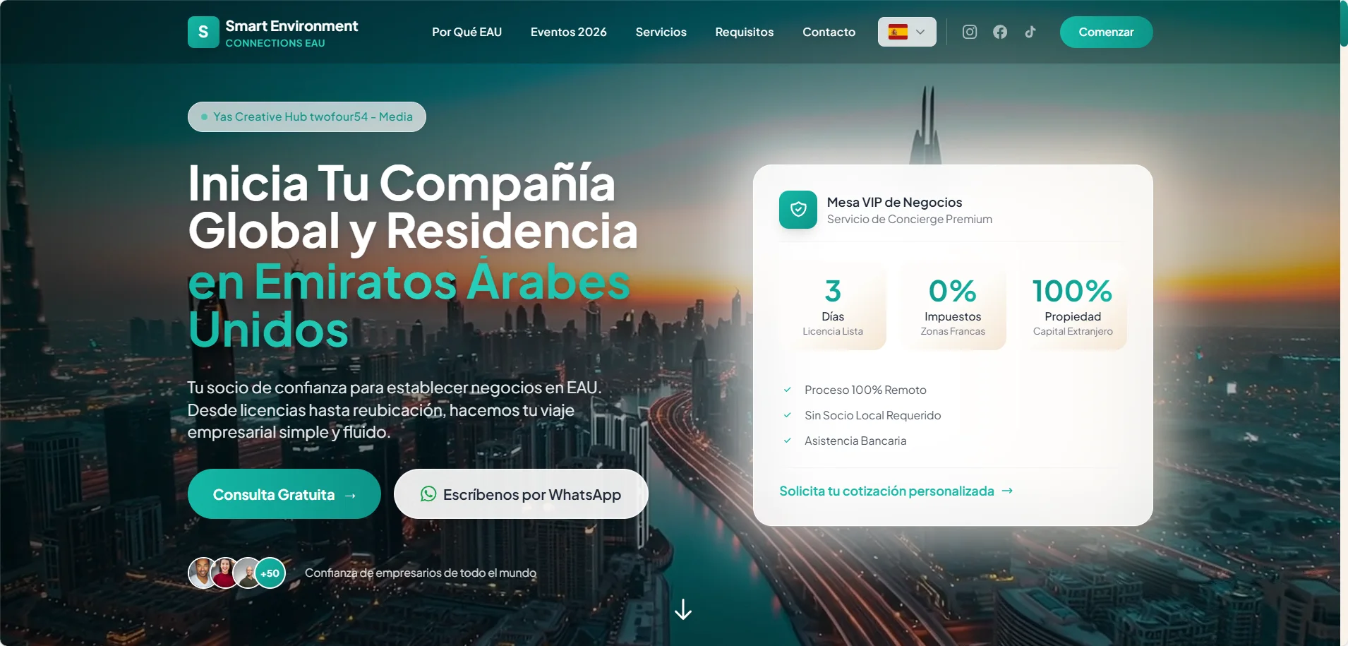 1971uae.com: consultoria de formacion de empresas en Dubai, creada por SuperPyme